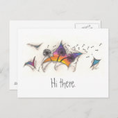 Torn Sunset Postcard Postkarte (Vorne/Hinten)