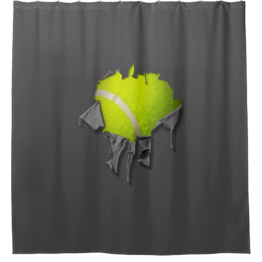 Torn Tennis Duschvorhang (Vorderseite)