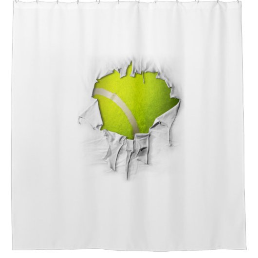 Torn Tennis Duschvorhang (Vorderseite)