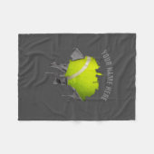Torn Tennis Fleece Blanket (Vorderseite (Horizontal))