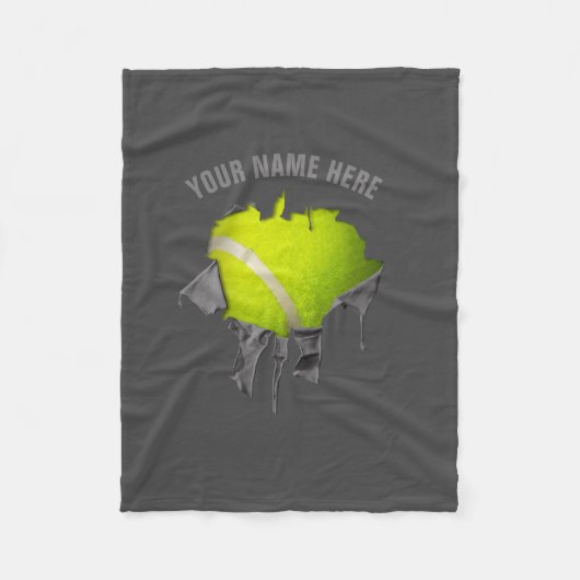 Torn Tennis Fleece Blanket (Vorderseite)