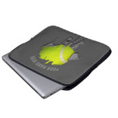 Torn Tennis Laptop Sleeve (Vorne Knopf)