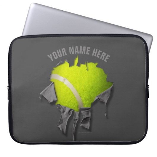Torn Tennis Laptop Sleeve (Vorderseite)
