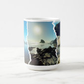 Torn Triptych Auckland West Coast View Kaffeetasse (Mittel)