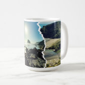 Torn Triptych Auckland West Coast View Kaffeetasse (VorderseiteRechts)