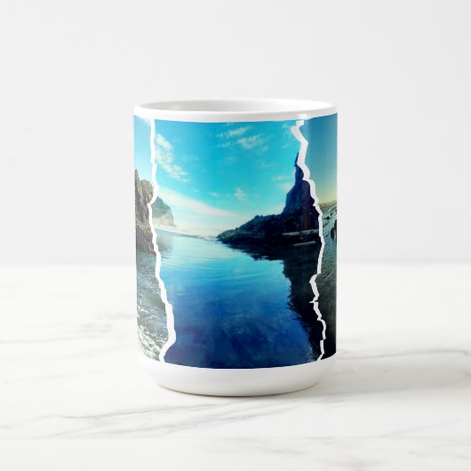 Torn Tryptich Tasman View Knochen China Tasse (Mittel)