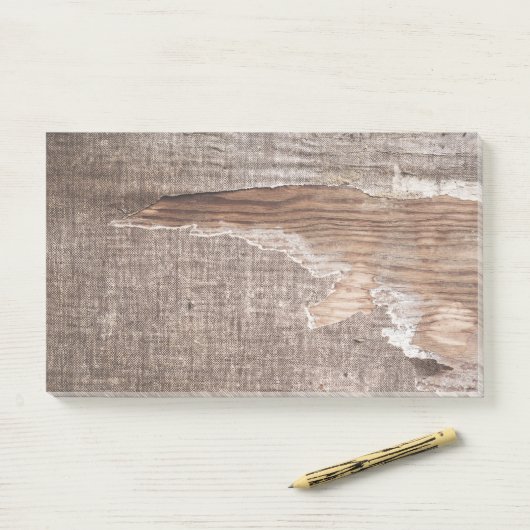 Torn V Post-it Klebezettel (Auf Schreibtisch)