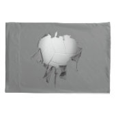 Torn Volleyball Dark Pillowcase Kissenbezug (Rückseite)