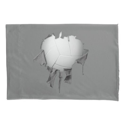 Torn Volleyball Dark Pillowcase Kissenbezug (Vorderseite)