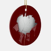Torn Volleyball Keramik Ornament (Rechts)