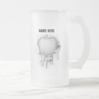 Torn Volleyball Mattiert Bier Tasse