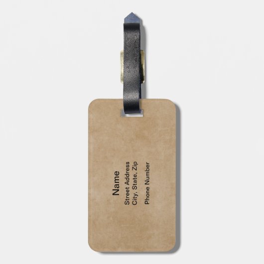 Torn Volleyball (Personalisiert) Gepäckanhänger (Rückseite vertikal)