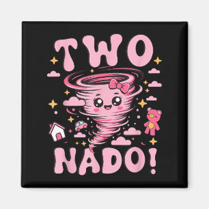 Tornado 2. Geburtstag Mädchen Geburtstag Zwei Nado Magnet