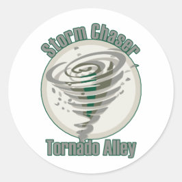 Tornado Alley Runder Aufkleber