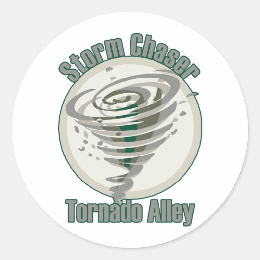 Tornado Alley Runder Aufkleber (Vorderseite)