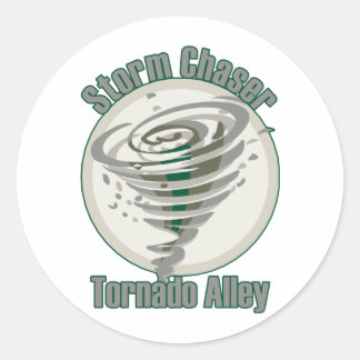 Tornado Alley Runder Aufkleber