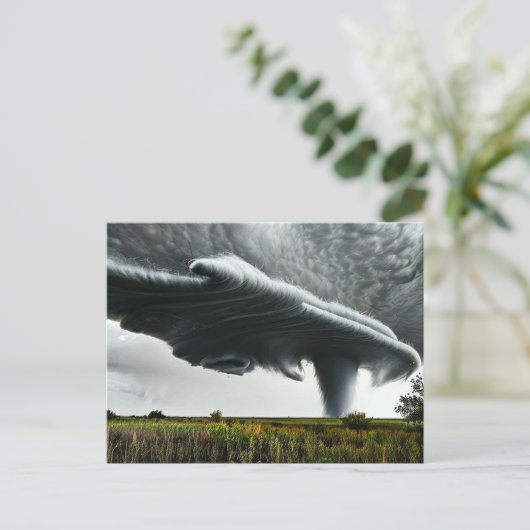 Tornado Art Postkarte (Stehend Vorderseite)