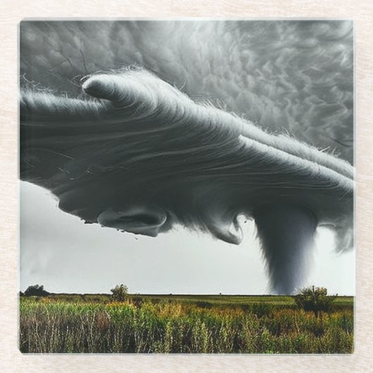 Tornado Art Untersetzer (Vorderseite)