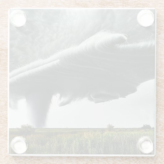 Tornado Art Untersetzer (Rückseite)