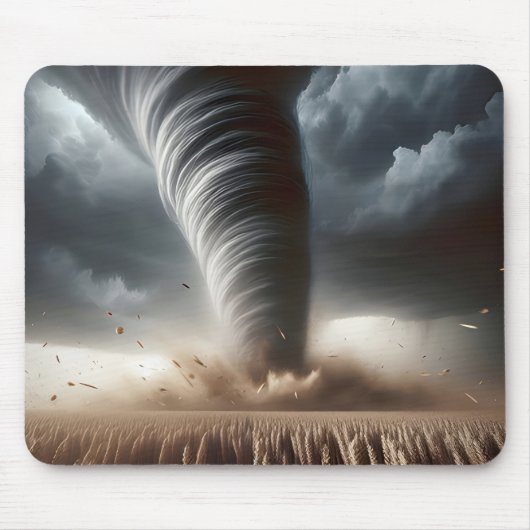Tornado auf einem Gebiet im Mittleren Westen Mousepad (Vorne)