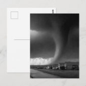 Tornado B&W Postcard Postkarte (Vorne/Hinten)