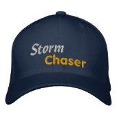 Tornado Bad Weather Storm Chaser Storm Spotter Bestickte Baseballkappe (Vorderseite)