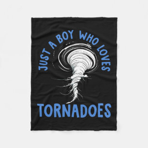 Tornado Birthday Boy Storm Chaser Boys Kinder Weav Fleecedecke