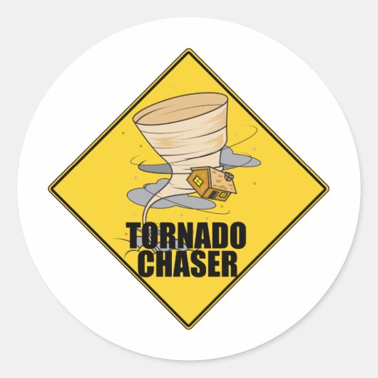 Tornado Chaser Runder Aufkleber (Vorderseite)