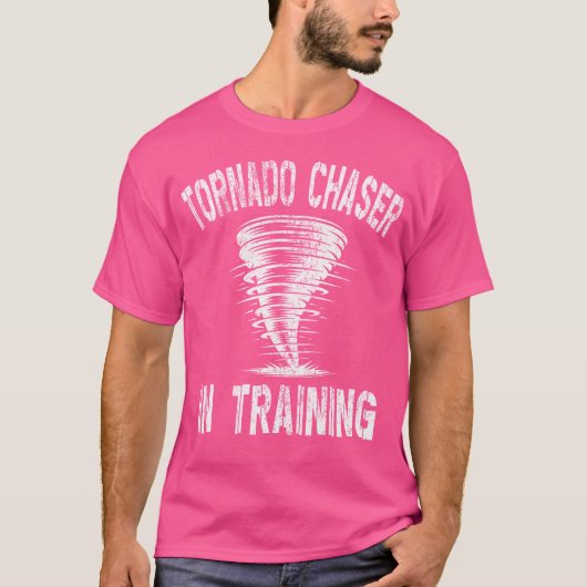 Tornado Chaser trainiert Sturmjäger T-Shirt (Vorderseite)