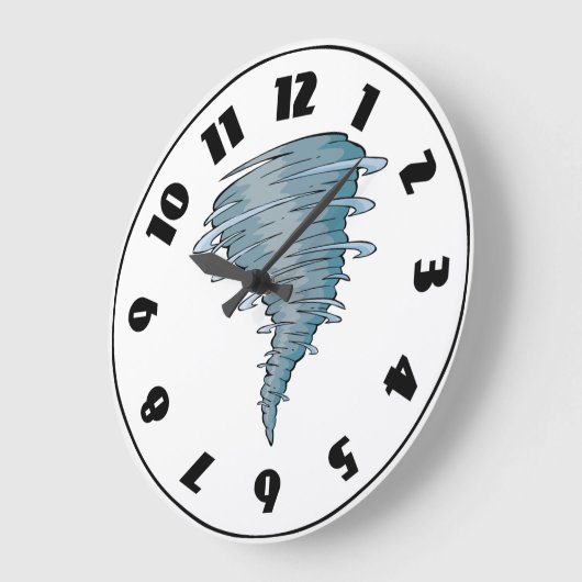 Tornado Clock Große Wanduhr (Winkel)