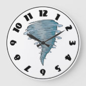 Tornado Clock Große Wanduhr (Vorderseite)