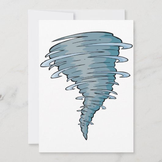 Tornado-Einladungen Einladung (Vorderseite)