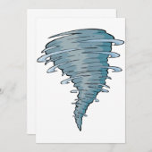 Tornado-Einladungen Einladung (Vorne/Hinten)