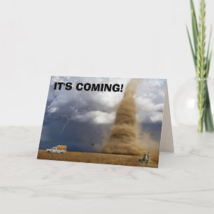 TORNADO FUNNY-GEBURTSTAGSKARTEN KARTE