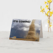 TORNADO FUNNY-GEBURTSTAGSKARTEN KARTE (Gelbe Blume)