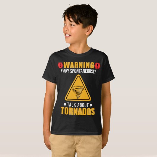 Tornado Funny Meteorologe Weather Watcher T-Shirt (Vorne ganz)