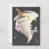 Tornado Geburtstagsparty Einladung (Rückseite)