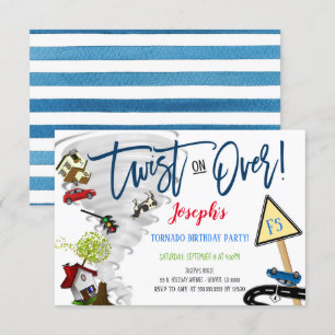 Tornado Geburtstagsparty Einladung