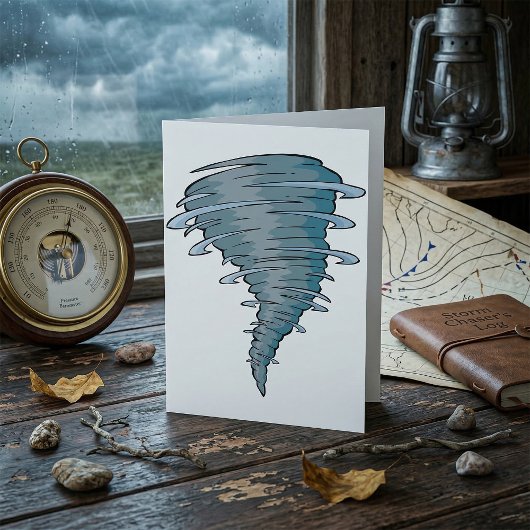 Tornado-Gruß-Karten Karte