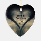 Tornado-Herz-Verzierung Keramik Ornament (Rechts)