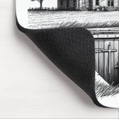 Tornado House Cellar mit Kreuz Mousepad (Ecke)