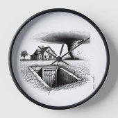 Tornado House Cellar mit Kreuz Uhr (Vorderseite)