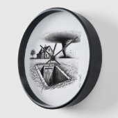 Tornado House Cellar mit Kreuz Uhr (Winkel)