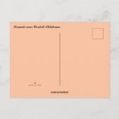 Tornado in der Nähe von Cordell Oklahoma Einladungspostkarte (Rückseite)