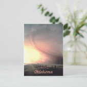 Tornado in der Nähe von Cordell Oklahoma Einladungspostkarte (Stehend Vorderseite)