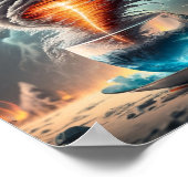 Tornado in einem Teacup Poster (Ecke)