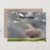 Tornado in Hildreth Franklin Landkreis Nebraska Postkarte (Vorne/Hinten)