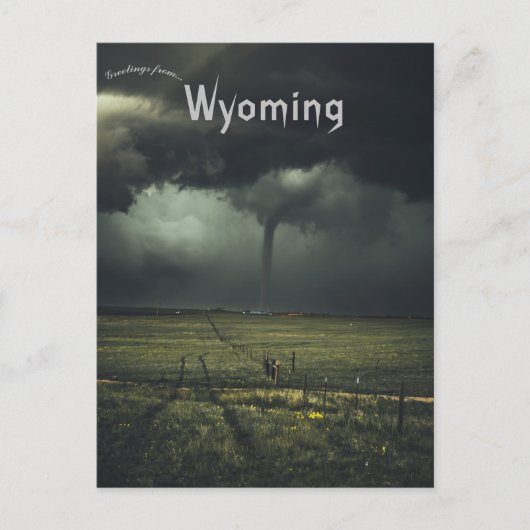 Tornado in Wyoming Postcard Postkarte (Vorderseite)