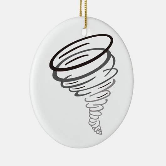 Tornado Keramik Ornament (Rechts)