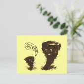 Tornado Kid mit Kuh Postkarte (Stehend Vorderseite)